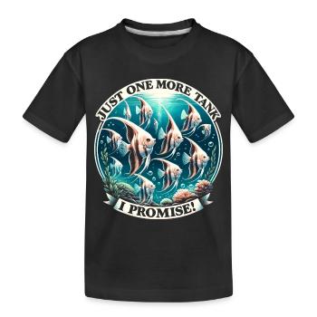 Aquarium Sucht, Aquarium Liebe, Skalare - Kinder Premium Bio T-Shirt - Schwarz - Vorne