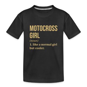 motocross - T-shirt bio Premium Enfant - noir - Devant