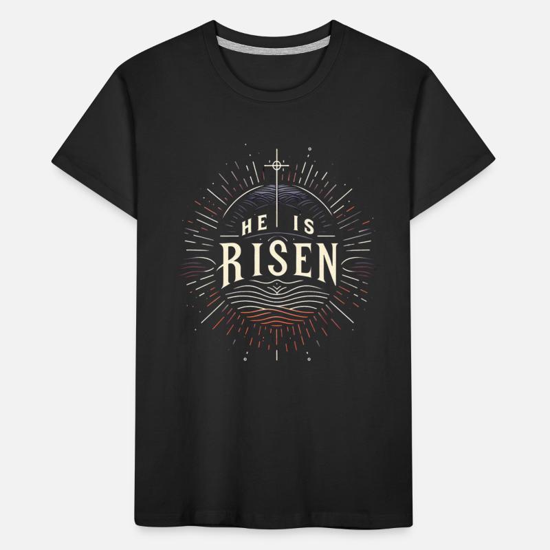 He is risen Kids' Premium Organic T-Shirt