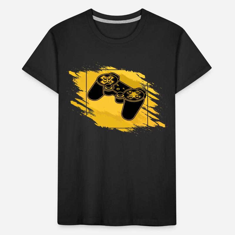 Gaming Controller Retro Kinder Premium Bio T-Shirt