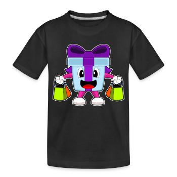 Forfait Achats de Noël - T-shirt bio Premium Enfant - noir - Devant