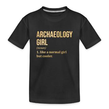 Archéologie - T-shirt bio Premium Enfant - noir - Devant