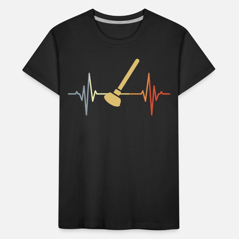 Retro Suction Cup Pulse Rate Kids' Premium Organic T-Shirt