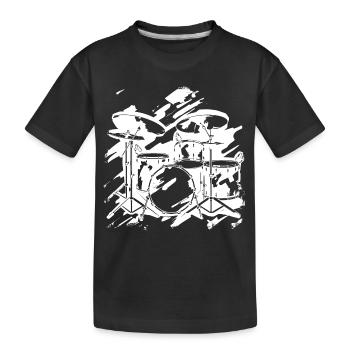 Percussion - T-shirt bio Premium Enfant - noir - Devant