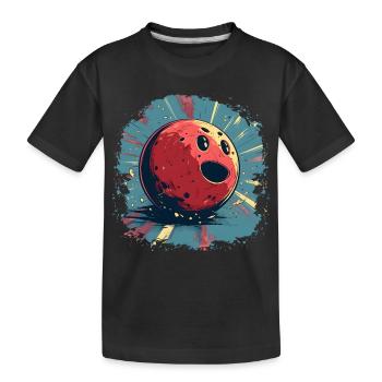Bowling amusant - T-shirt bio Premium Enfant - noir - Devant