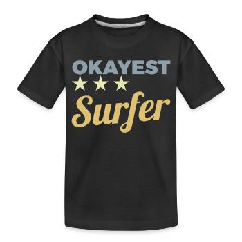 Surfeur moyen - T-shirt bio Premium Enfant - noir - Devant