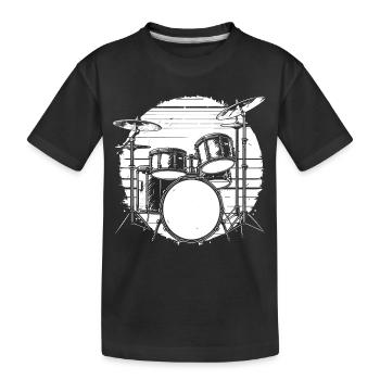 Percussion - T-shirt bio Premium Enfant - noir - Devant