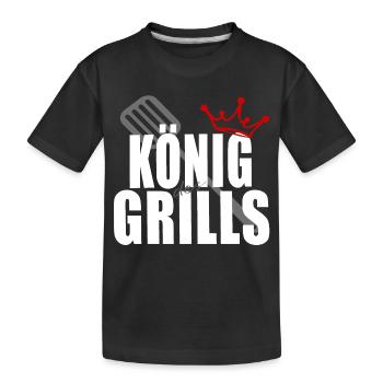 King of the Grill Couverts Crown Gill - T-shirt bio Premium Enfant - noir - Devant