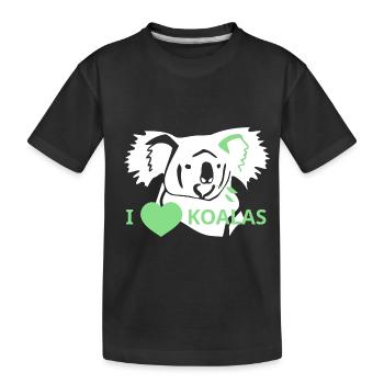 LoveKoalas - T-shirt bio Premium Enfant - noir - Devant