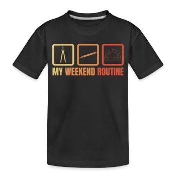 Architektur Wochenende - Kinder Premium Bio T-Shirt - Schwarz - Vorne