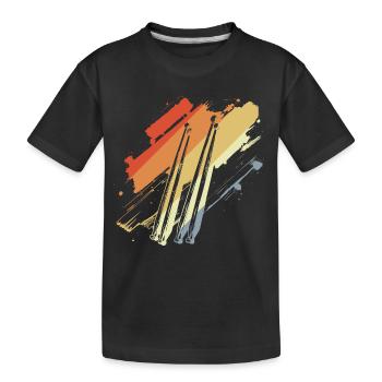 Baguettes Look Vintage - T-shirt bio Premium Enfant - noir - Devant