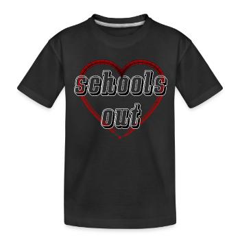 Pencil Heart écoles dehors - École dehors - T-shirt bio Premium Enfant - noir - Devant