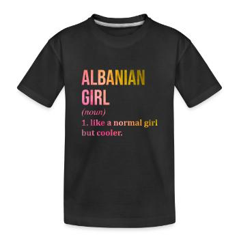 Albanie - T-shirt bio Premium Enfant - noir - Devant