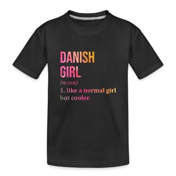 Danemark - T-shirt bio Premium Enfant - noir - Devant