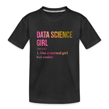 Science des données Science des données Science des données Science des données - T-shirt bio Premium Enfant - noir - Devant