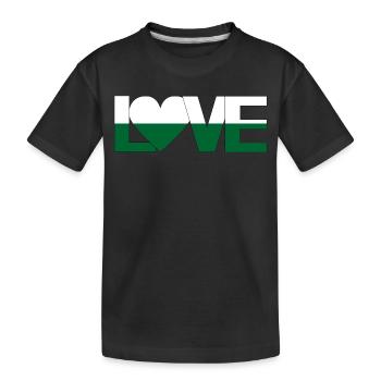 aimer la Saxe de cœur - T-shirt bio Premium Enfant - noir - Devant
