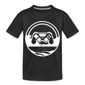 Graphismes de jeux vidéo - T-shirt bio Premium Enfant - noir - Devant