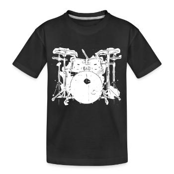 Percussion - T-shirt bio Premium Enfant - noir - Devant