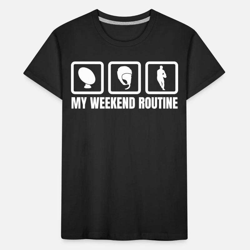 My Weekend Routine Kids' Premium Organic T-Shirt