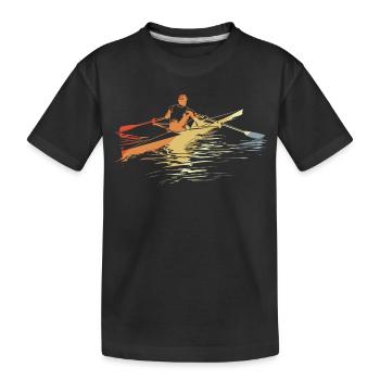 Rameur Look Vintage - T-shirt bio Premium Enfant - noir - Devant