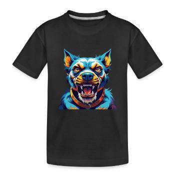 Cordoue Chien de combat Race Coloré Dessin animé Kawaii - T-shirt bio Premium Enfant - noir - Devant