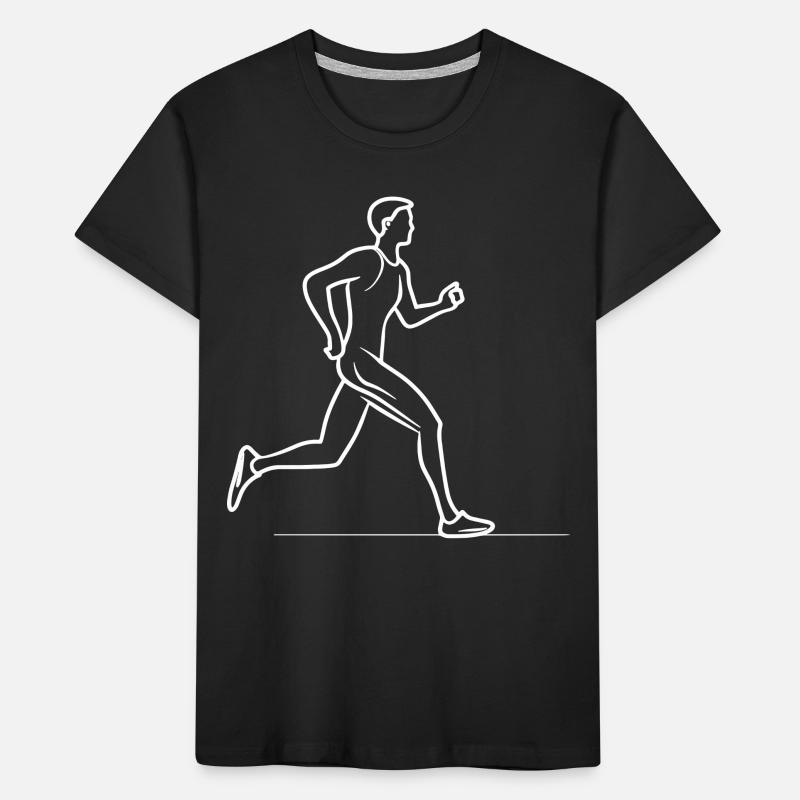 Jogger Sketch Kids' Premium Organic T-Shirt