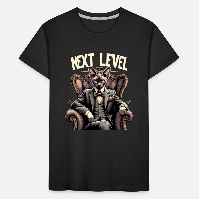 Cornish Rex Suit Next Level Cat Gift Kids' Premium Organic T-Shirt