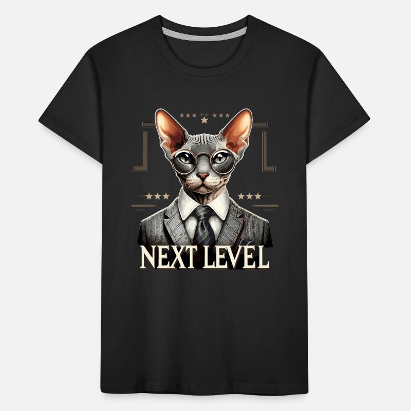 Cornish Rex Suit Next Level Cat Gift Kids' Premium Organic T-Shirt