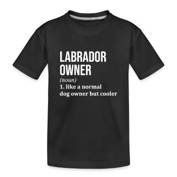 Labrador Labrador Labrador - T-shirt bio Premium Enfant - noir - Devant