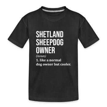 Chien de berger Shetland Chien de berger Shetland - T-shirt bio Premium Enfant - noir - Devant