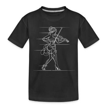 Violoniste - T-shirt bio Premium Enfant - noir - Devant