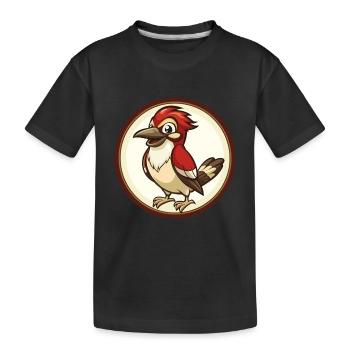 Jay Bird Coloré Kawaii Dessin Animé Personnage Clipart - T-shirt bio Premium Enfant - noir - Devant