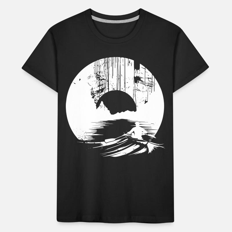 Rowing Drawing Kids' Premium Organic T-Shirt
