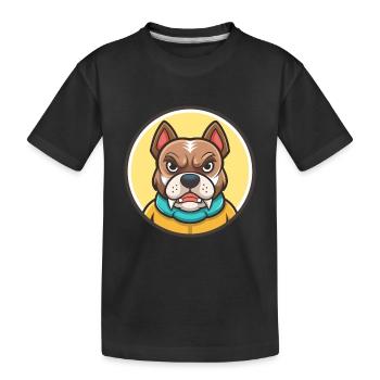 Chien de combat de Cordoba, dessin animé kawaii clipart - T-shirt bio Premium Enfant - noir - Devant