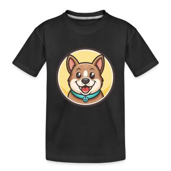 Chippiparai Hunderasse Lustiger Cartoon Kawaii Clipart - Kinder Premium Bio T-Shirt - Schwarz - Vorne