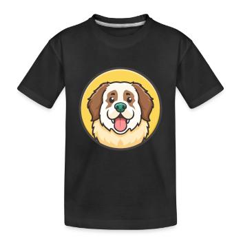 Pyrenäenberghund-Rasse-Cartoon-Kawaii-Clipart - Kinder Premium Bio T-Shirt - Schwarz - Vorne
