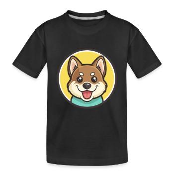 Pungsan Hunderasse Cartoon Figur Kawaii Clipart - Kinder Premium Bio T-Shirt - Schwarz - Vorne