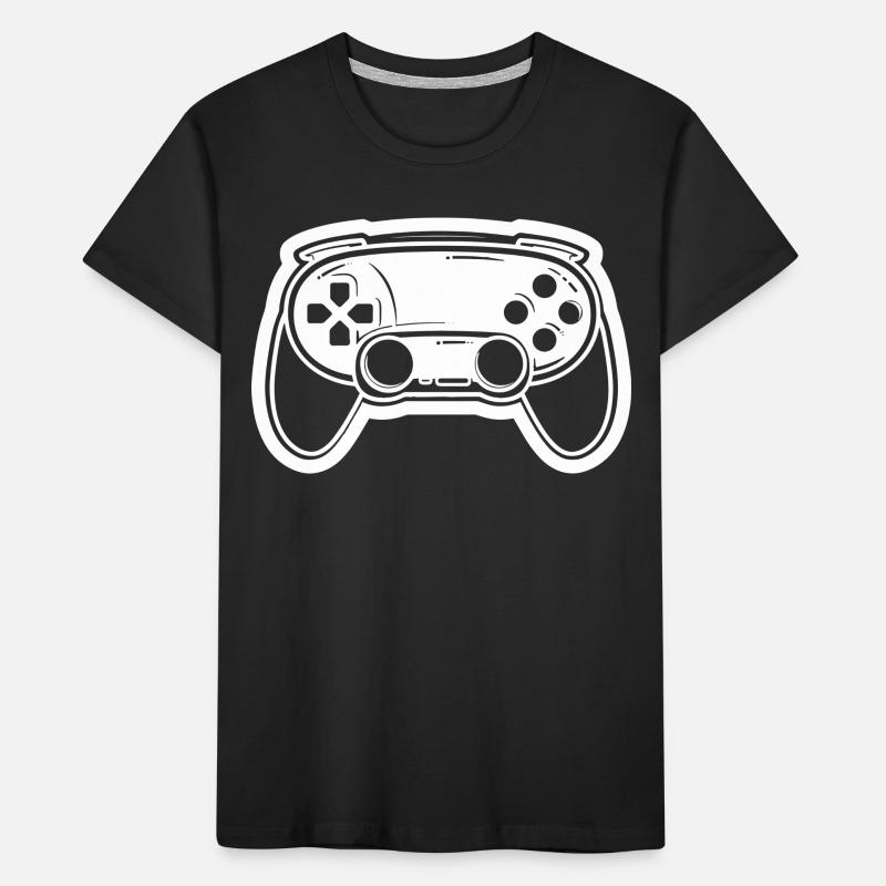 Video Game Controller Drawing Kids' Premium Organic T-Shirt