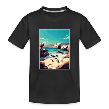 Boulder Beach Südafrika Reiseposter Souvenir - Kinder Premium Bio T-Shirt - Schwarz - Vorne