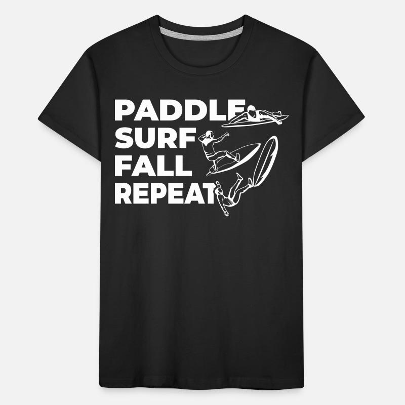 Paddle Surf Fall Repeat Kids' Premium Organic T-Shirt