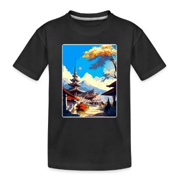 Chiang Mai Thailand Vintage Reise Poster Souvenir - Kinder Premium Bio T-Shirt - Schwarz - Vorne