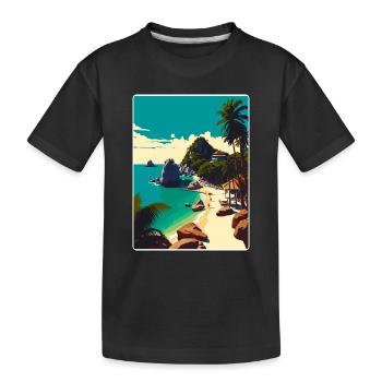 Ko Tao Thaïlande Affiche de voyage thaïlandaise Souvenir WPA - T-shirt bio Premium Enfant - noir - Devant