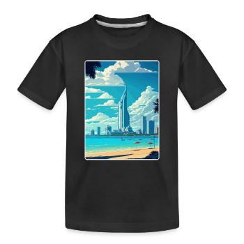 Pattaya Thailand Thai Reise Poster Souvenir WPA - Kinder Premium Bio T-Shirt - Schwarz - Vorne