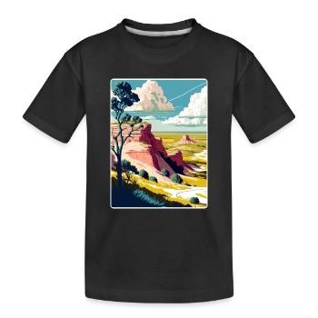 Theodore Roosevelt Nationalpark Reiseposter WPA - Kinder Premium Bio T-Shirt - Schwarz - Vorne