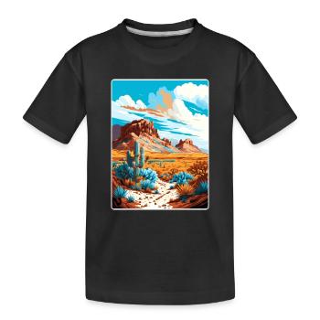 Big Bend National Park Travel Poster Souvenir WPA - Kids' Premium Organic T-Shirt - black - Front