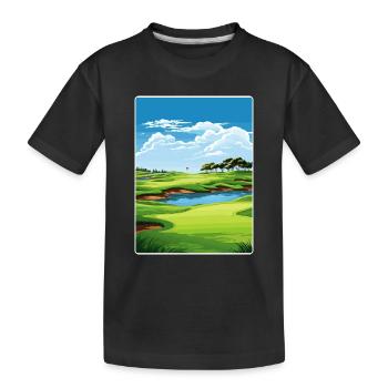 Harbor Town Golf Links Club Course Affiche de voyage - T-shirt bio Premium Enfant - noir - Devant