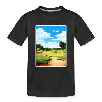 Quali Hollow Golf Club Travel Poster Souvenir WPA - Kids' Premium Organic T-Shirt - black - Front