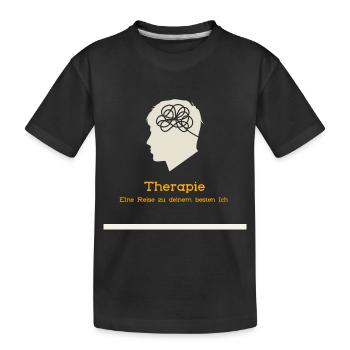 Thérapie : un voyage vers le meilleur de vous-même - T-shirt bio Premium Enfant - noir - Devant