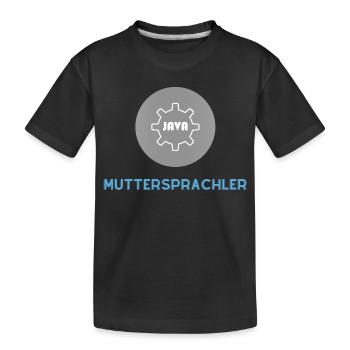Locuteur natif : JavaScript Edition - T-shirt bio Premium Enfant - noir - Devant