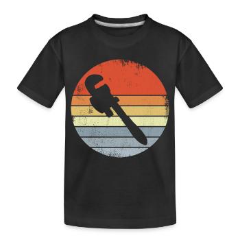 Clé à pipe look vintage - T-shirt bio Premium Enfant - noir - Devant